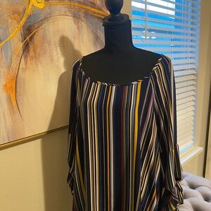 Moa Moa Multicolor Striped Blouse